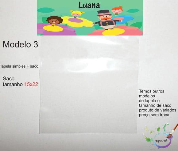 Lapela(simples) e Saco 15x22-radio Bita