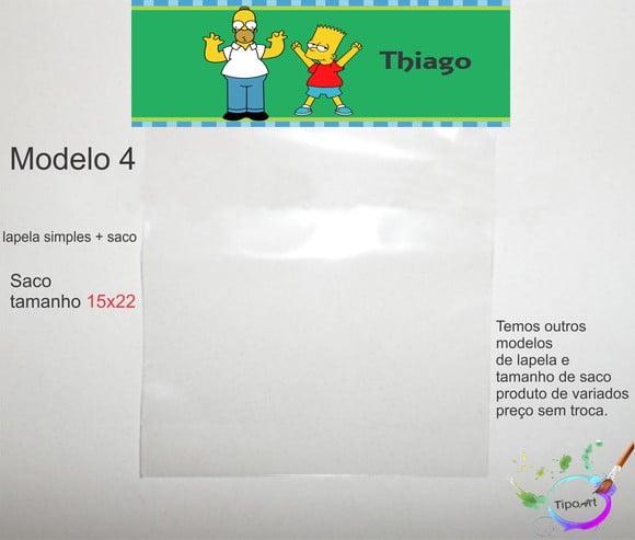 Lapela(simples) e Saco 15x22-simpson