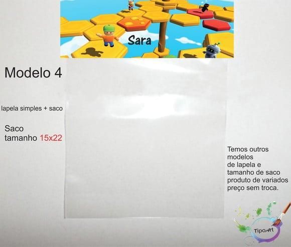 Lapela(simples) e Saco 15x22-stumble Guys