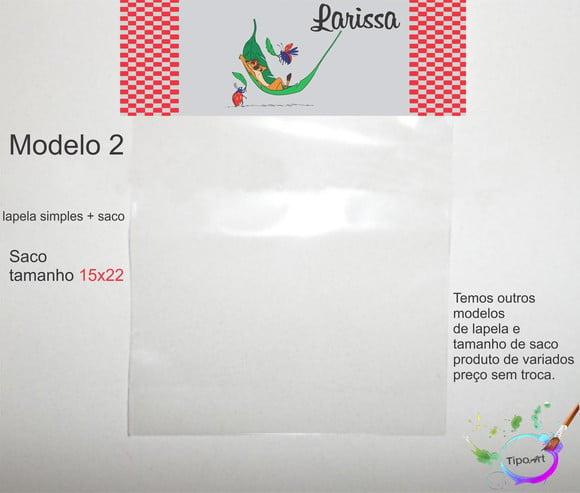 Lapela(simples) e Saco 15x22-timão