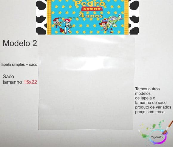 Lapela(simples) e Saco 15x22-toy Story