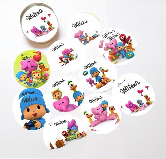 Latinha + Jogos da Memória-pocoyo