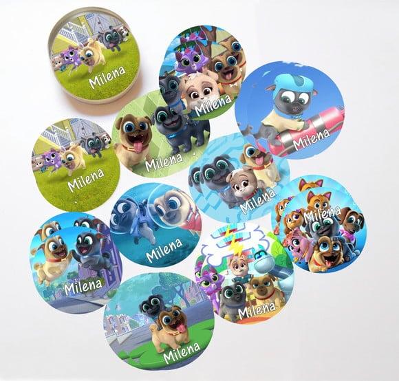 Latinha + Jogos da Memória-puppy Dogs Pals