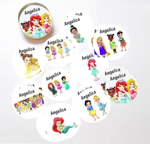 Latinha + Jogos da Memória-princesas Disney Baby