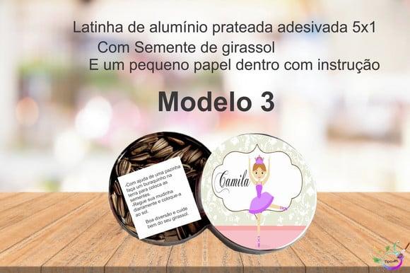 Latinha Semente Girassol-bailarina