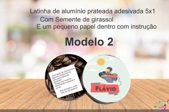 Latinha Semente Girassol-aviador