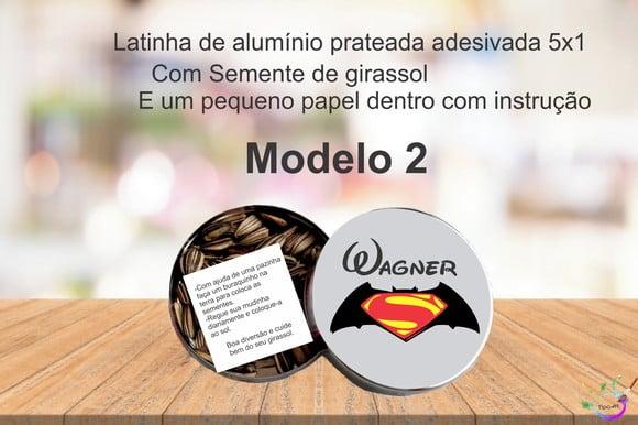 Latinha Semente Girassol-batman