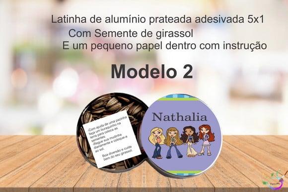 Latinha Semente Girassol-bratz