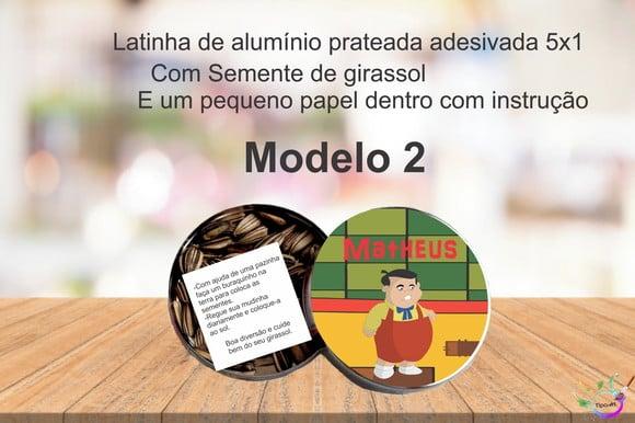 Latinha Semente Girassol-chaves