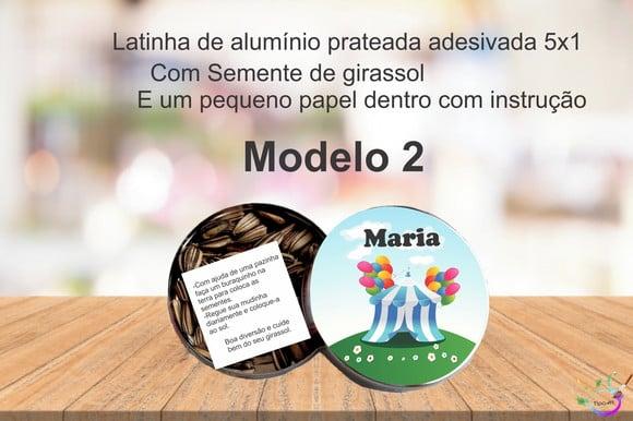 Latinha Semente Girassol-circo