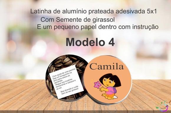 Latinha Semente Girassol-dora