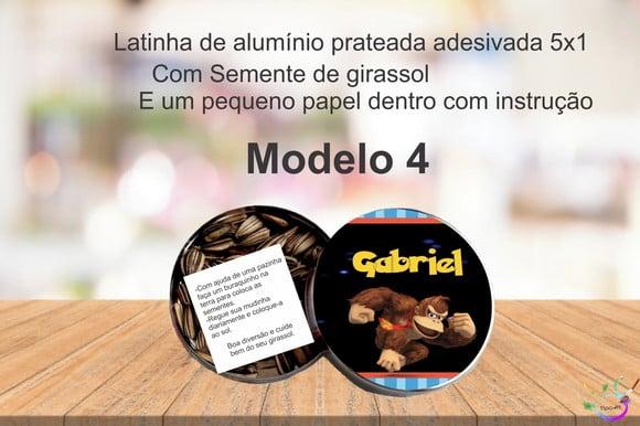Latinha Semente Girassol-donkey Kong