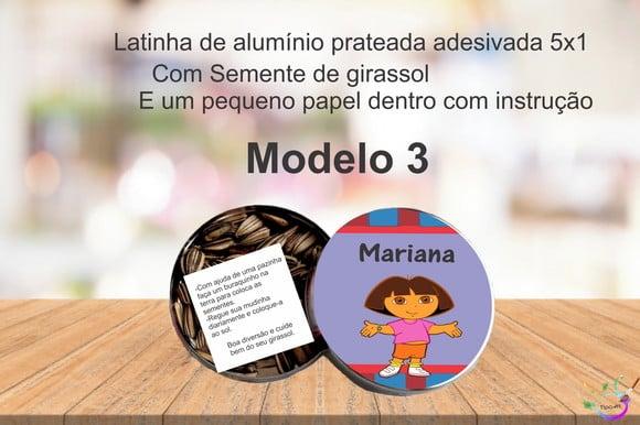 Latinha Semente Girassol-dora