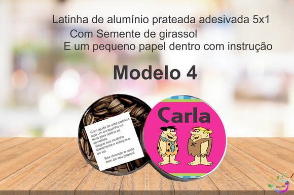 Latinha Semente Girassol-fred Flintstone