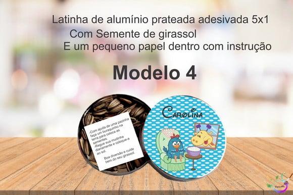 Latinha Semente Girassol-galinha Pintadinha
