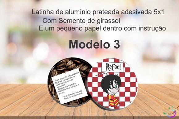 Latinha Semente Girassol-harry Potter-modelo 2