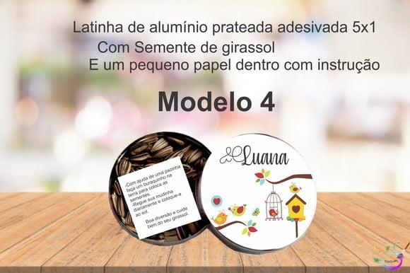 Latinha Semente Girassol-jardim Encantado