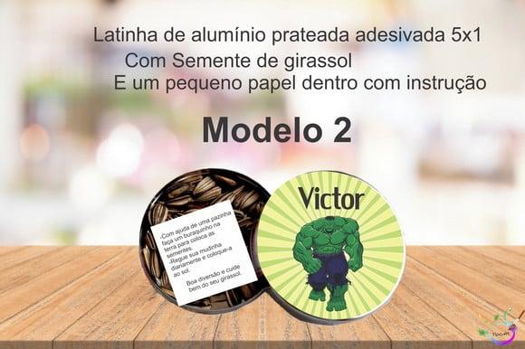Latinha Semente Girassol-hulk