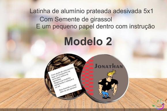 Latinha Semente Girassol-johnny Bravo