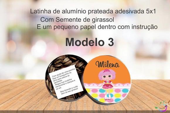 Latinha Semente Girassol-lalaloopsy