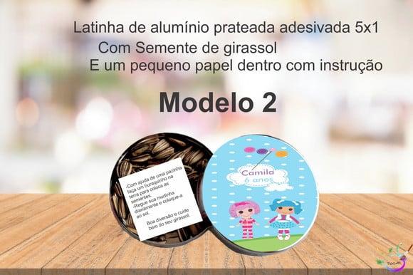 Latinha Semente Girassol-lalaloopsy