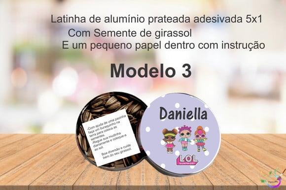 Latinha Semente Girassol-lol