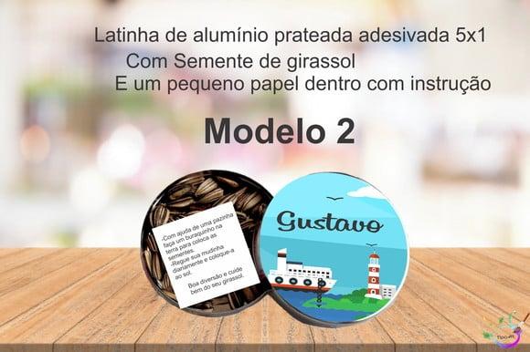 Latinha Semente Girassol-marinheiro
