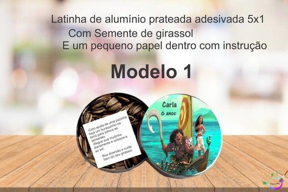 Latinha Semente Girassol-moana e Mauí