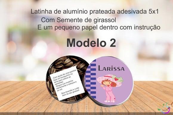 Latinha Semente Girassol-moranguinho