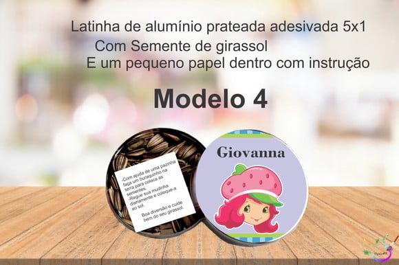 Latinha Semente Girassol-moranguinho