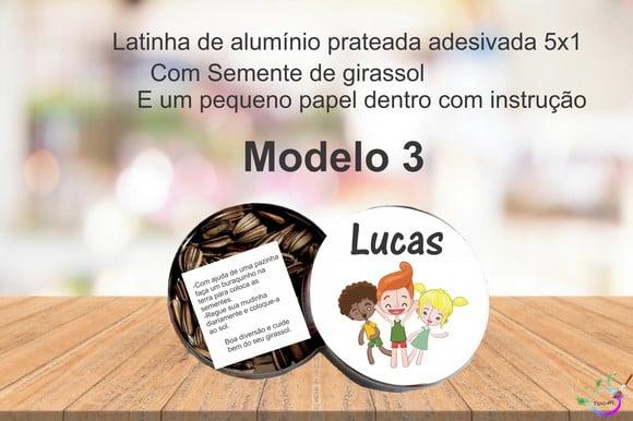 Latinha Semente Girassol-mundo Bita