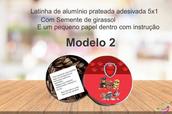 Latinha Semente Girassol-patrulha Canina