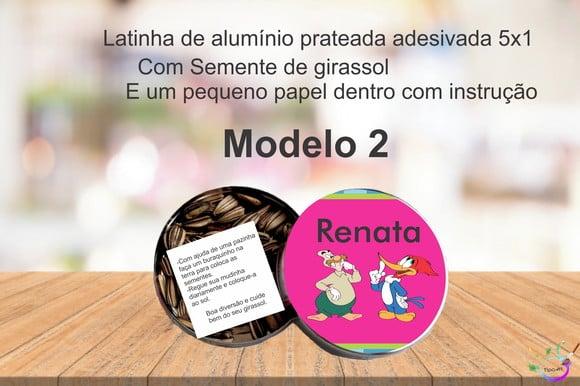 Latinha Semente Girassol-pica Pau