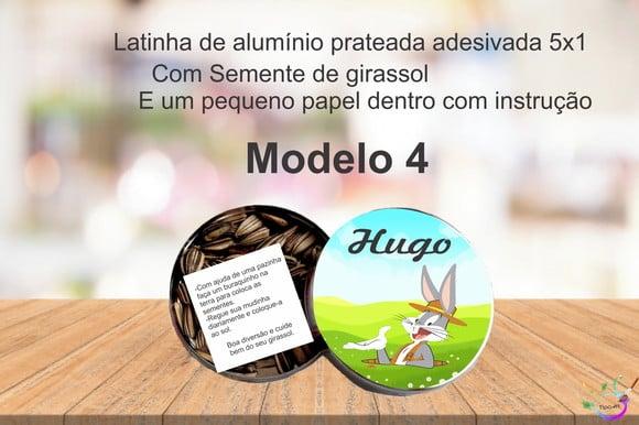 Latinha Semente Girassol-pernalonga