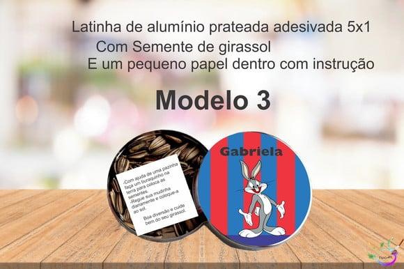 Latinha Semente Girassol-pernalonga