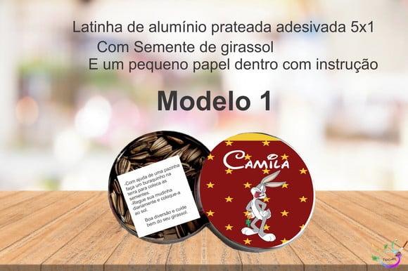Latinha Semente Girassol-pernalonga