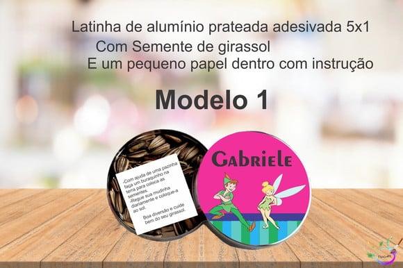 Latinha Semente Girassol-peter Pan