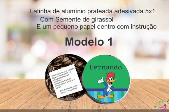 Latinha Semente Girassol-pica Pau