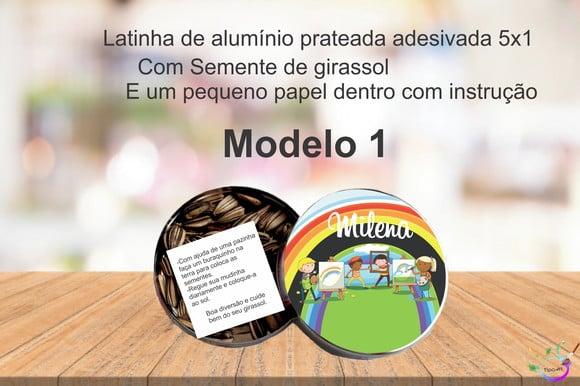 Latinha Semente Girassol-pintando o 7