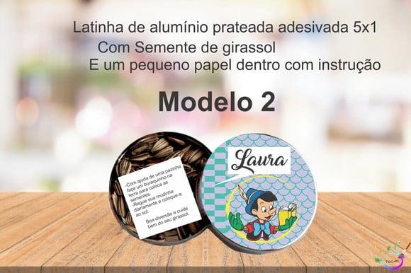 Latinha Semente Girassol-pinoquio