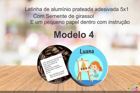 Latinha Semente Girassol-pintando o 7