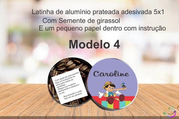Latinha Semente Girassol-pinoquio