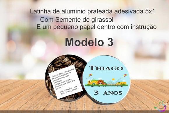 Latinha Semente Girassol-pipa e Catavento