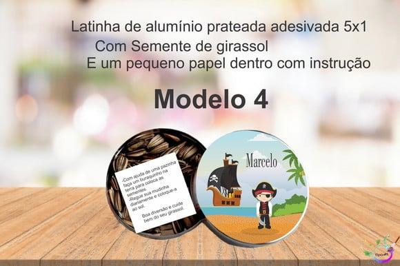 Latinha Semente Girassol-pirata
