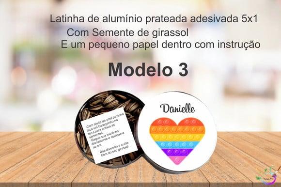 Latinha Semente Girassol-pop Fidget