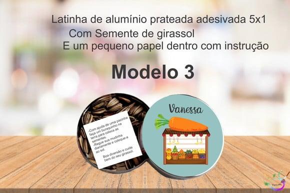 Latinha Semente Girassol-quitandinha