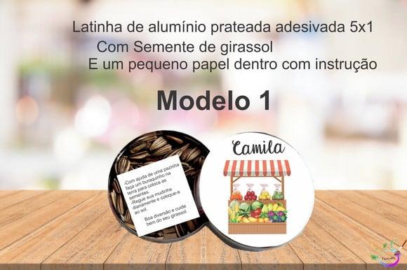 Latinha Semente Girassol-quitandinha