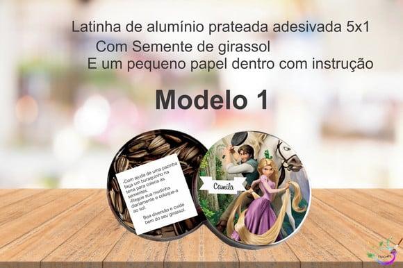 Latinha Semente Girassol-rapunzel
