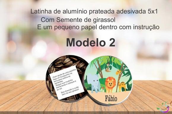 Latinha Semente Girassol-safari