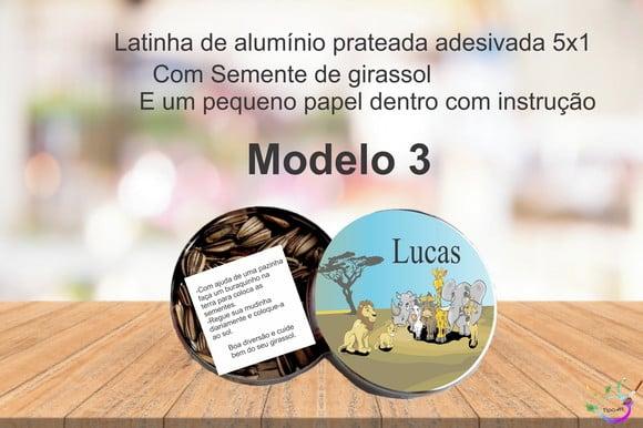 Latinha Semente Girassol-safari